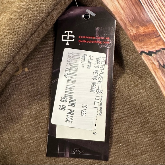 NWT Troll Co Men's Brown Striped Hoodie
Size XL - Picture 5 of 14